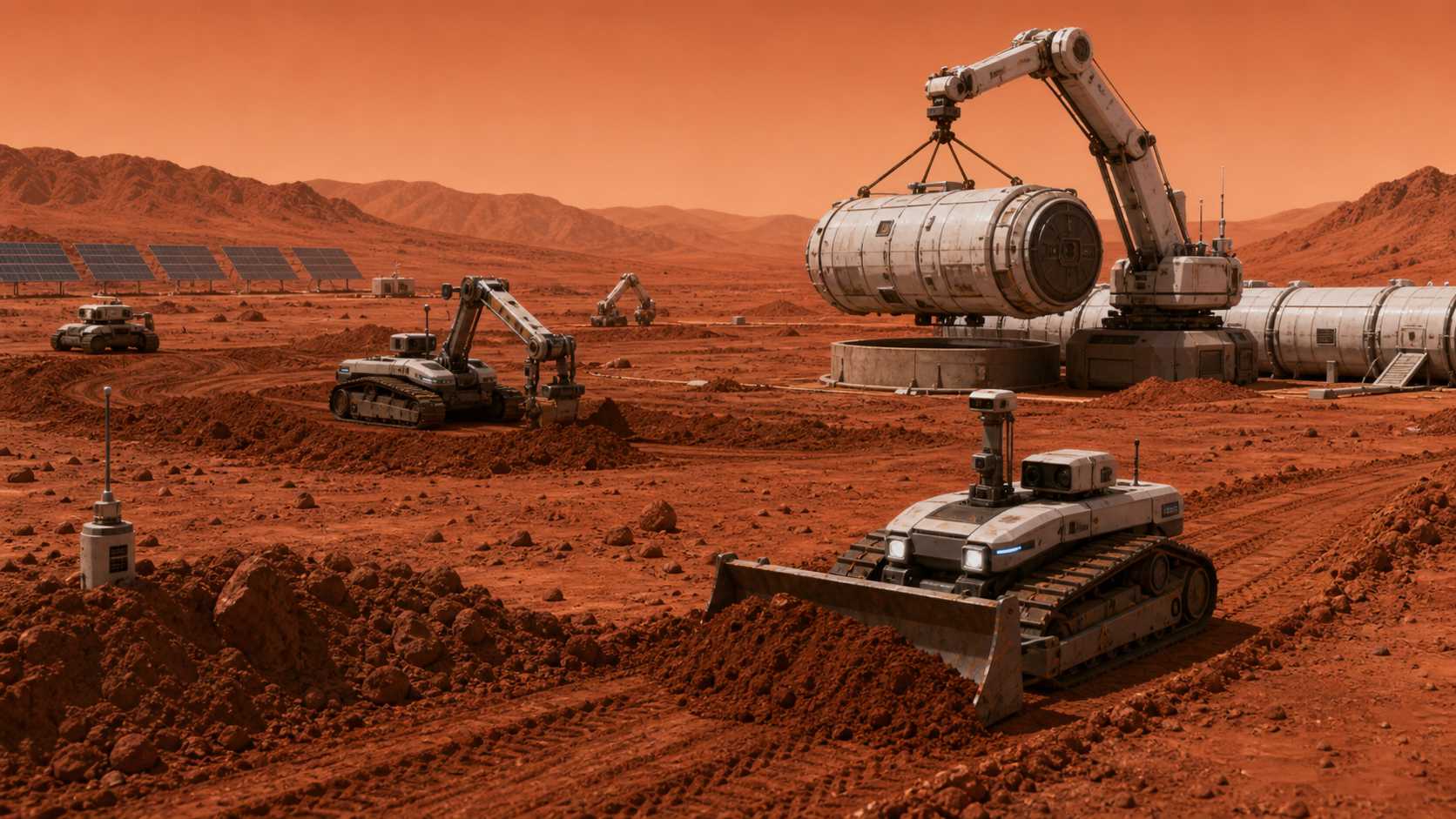 Why Robots Must Build Mars Before Humans Arrive